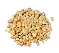 Crushed Crystal Chips Stone, Natural Yellow Wax Crystal Crushed Stone 5-12mm 500g/1000g Fish Tank Flower Pot Landscaping Buddha Decorative Aquarium Gravel(9-12mm,1000g)
