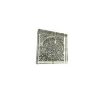 CRUSHED DIAMOND ALL GLASS ASHTRAY AVAILABLE IN SILVER AND BLACK DIAMOND NEW_UK
