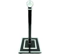 Crushed Diamond Crystal Diamante Towel Roll Holder, 31cm, Black Silver