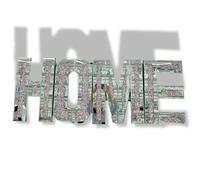 Crushed Diamond Large Pink HOME / LOVE Letters , Sign Pink Crushed Crystal Diamond Mirror Wall Art (Home)