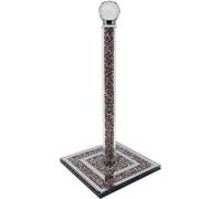 Crushed Diamond Paper Towel Holder Stand Crystal Paper Towel Holder Countertop Bling Kitchen Decor,13 Inches, 34cms (Pink)