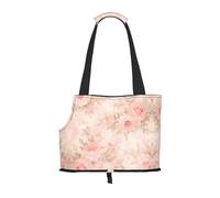 Crushed Flower Printed Portable Foldable pet Shoulder Bag, Suitable for Carrying Small Pets