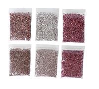 Crushed Glass for Crafts, Sparkly Glass Glitter DIY Irregular Glass Chips Crushed Glass Filler Decoration Glitter Chips for Nail Arts DIY Craft Vase Filler Epoxy Resin Mold Jewelry Making