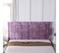 Crushed Velvet Bed Headboard Slipcover - Stretch Furniture Protective Dustproof Cover for Single/King/Double Headboard Wood Beds