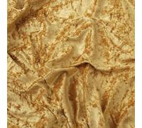 Crushed Velvet Fabric 59" Wide - Premium Velvet Material for Upholstery, Home Decor - Available in Gold, Black, Green, Blue, White, Red, Silver - Fabric by The Metre (Gold, 5m)