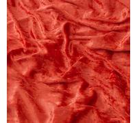 Crushed Velvet Fabric 59" Wide - Premium Velvet Material for Upholstery, Home Decor - Available in Gold, Black, Green, Blue, White, Red, Silver - Fabric by The Metre (Burned Orange, 5m)