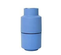 CrushGrind Billund Spice Mill With Ceramic Grinder, Blue, Salt And Pepper Mill With Adjustable Grinding Level For Coarse Salt, Herb Mill Made Of Sustainable Materials (Sea Salt)