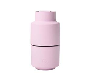 Crushgrind Billund Spice Mill with Ceramic Grinder, Pink, Salt and Pepper Mill with Adjustable Grinding Level for Coarse Salt, Herb Mill Made of High-Quality Sustainable Materials (Rose Hip)