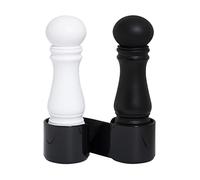 CrushGrind New York Mini Grinder Salt and Pepper Mill with Holder