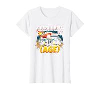 Crushing It at (Age) Monster Truck Thrill Seeker Birthday T-Shirt, Women, White, XXL
