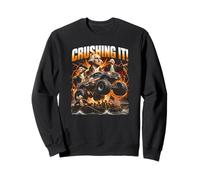 Crushing It George Washington Monster Truck 4th of July Sweatshirt
