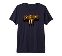 Crushing It! Motivational Bold Gradient Quote Premium T-Shirt