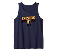 Crushing It! Motivational Bold Gradient Quote Tank Top