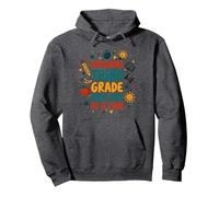 Crushing Third Grade One Day at a Time Pullover Hoodie, Adult Unisex, Dark Heather Grey, S