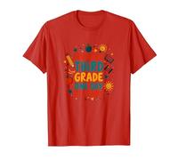 Crushing Third Grade One Day at a Time T-Shirt, Men, Red, M