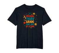 Crushing Third Grade One Day at a Time T-Shirt, Men's Big and Tall, Black, 2X Tall