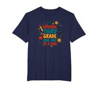 Crushing Third Grade One Day at a Time T-Shirt, Men's Big and Tall, Navy, 4X Tall