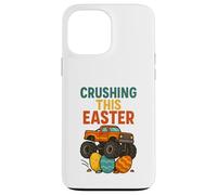 Crushing This Easter Monster Truck Boys Toddler Egg Hunt Case for iPhone 13 Pro Max