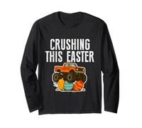 Crushing This Easter Monster Truck Boys Toddler Egg Hunt Long Sleeve T-Shirt