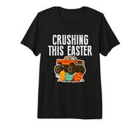 Crushing This Easter Monster Truck Boys Toddler Egg Hunt Premium T-Shirt