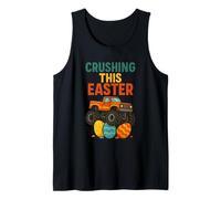 Crushing This Easter Monster Truck Boys Toddler Egg Hunt Tank Top