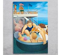 Crusing Ceramic Tile Wall Art Picture Plaque Sign By Beryl Cook Novelty UV Printed Artwork Bar H30x20cm