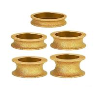 CruSio 3Inch 75Mm Diamond Concrete Grinding Wheel,Round Dry Vacuum Brazed Diamond Grinding Wheel Demi-Bullnose Edge, Edging Profile Grinding Disc for Angle Grinder Marble Granite/10Mm