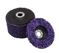 CruSio Flap Discs 5Pcs Abrasive Wheel Angle Grinder Coral Disc 125 Mm Poly Strip Disc Wheel Paint Rust Removal Clean for Angle Grinder Removal Grit Flap Disc/125Mm- 5Pcs