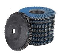 CruSio Flap Discs Set of 8, 76mm x 10mm, Blue, Silicon Carbide, 40/60/80/120 Grit Mix, Angle Grinder Compatible