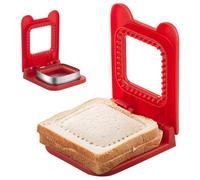 Crustless Sandwich Maker - Diys Sandwich Cutter and Sealer, Fun Food Shaper | Square Sandwich Descruster Mold, Sandwich Crimper for Snacks in the Luncher