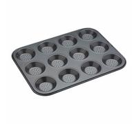 MasterClass Crusty Bake Non Stick Shallow 12 Cup Baking Pan 32cm x 24cm