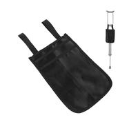 Crutch Bag Oxford Cloth Portable Lightweight Underarm Pouch Organizes Essentials On-The-Go (Black)