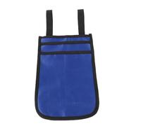 Crutch Bag, Underarm Cane Pouch with Organizer Compartment for Keys Phone Wallet and Essentials, Portable Walking Aid Accessories Storage Bag for 600D Oxford Cloth (Blue)