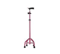 Crutch Cane for The Elderly Four-Legged Eight Lightweight Non-Slip Multi-Functional Crutches for The with Broken Bones(Rose)
