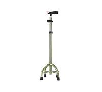 Crutch Cane for The Elderly Four-Legged Eight Lightweight Non-Slip Multi-Functional Crutches for The with Broken Bones(Green)
