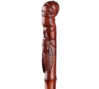 Crutch Classic And Practical Walking Cane For The Elderly, Hand-carved Wooden Mobility Cane, Gift, Load Bearing 150kg/330.7lbs(B)