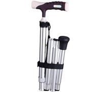 Crutch For The Elderly Folding Walking Stick For The Elderly Safe Additional Scales, Height Adjustable Aluminum Ladder, Crutches For The Elderly Man Woman Man (Silver B)