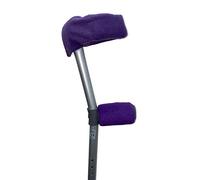 Crutch Handle Hand/Arm Covers - Sleeves - Cuffs - Pads - Crutches - Pair - Choice Of Colours/Designs - Multi Black Spot, Blue, Pink, Red, Purple, Black, Grey, Pink Star