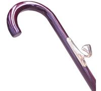 crutch, Lightweight Curved Walking Cane for the Elderly, Home Non-Slip Wooden Stick with Hook, Practical(81Cm(Use Height 155 156Cm))