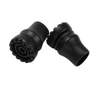 Crutch Tips,Walking Crutch Rubber Tips | Heavy Duty Walking Cane, Black Sturdy Replacement Cane Tip for Seniors Stick