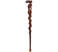 Crutch Wooden Pear Wood Engravable Peach Head Handle Walking Stick High-End Suitable for The Elderly crutch-11.19