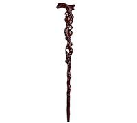 Crutch Wooden Pear Wood Iron Pear Engravable Head Handle Walking Stick High-End Walking Suitable Gift for The Elderly,90cm crutch-11.19