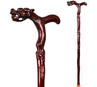 Crutch Wooden Sticks Solid Wood Old Wooden Stick Mahogany Cane Walking -Affordable Gift for Your Loved One Ideal for Men or Women with Active Outdoor Lifes