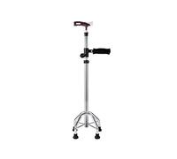 Crutches for The Elderly Non-Slip Lightweight Four-Legged Cane Walker Four-Claw Aluminium Alloy(Silver)