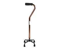 Crutches for The Elderly with Four-Legged Cane for Broken Bones Lightweight, Non-Slip for The(Brown)