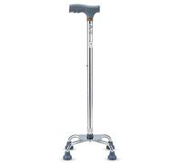 Crutches for The Elderly with Four-Legged Cane Walking Aid, Non-Slip, Lightweight Telescopic with Four Corners