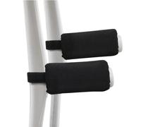 Crutches Handle Pads 2 Pack, Non-Slip Soft Handle Grips for Crutches, Black