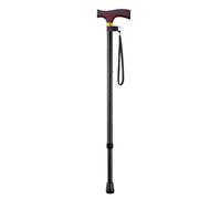 Crutches Retractable Old Man's Stick Solid Wood Handle Anti-Skid Walking Aid Crutches