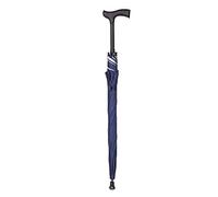 Crutches, Umbrella Crutch Aluminum Cane Dual-Use Walking Stick 16 Bones 23 Inches Sunscreen Wind and Non-Slip, Blue Silver Tape 86 cm Automatic Travel Mountaineering beautiful scenery