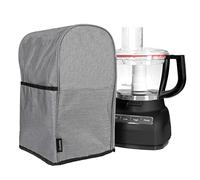 Crutello Food Processor Cover with Storage Pockets for Large 11-14 Cup Processors, Fits Various Brands